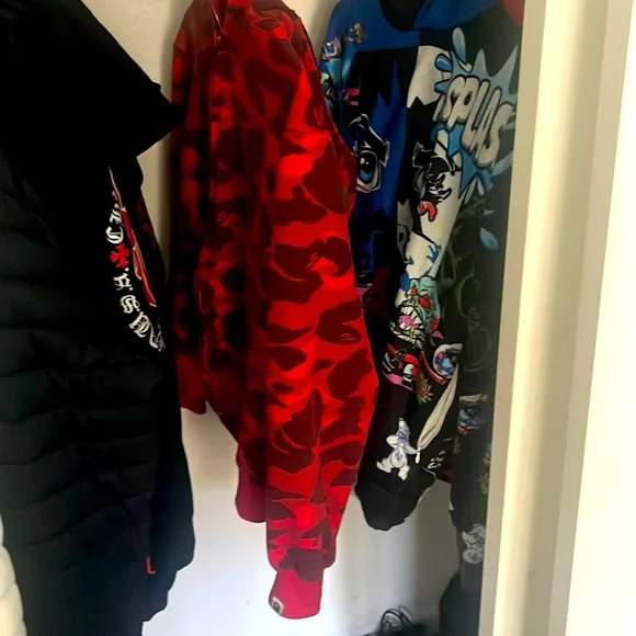 Red bape jacket Great condition worn once. - Picture 1 of 6